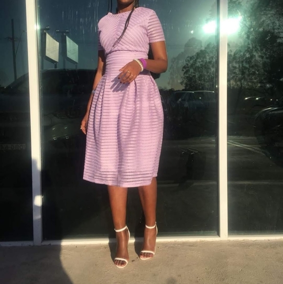 Lilac Midi Dress - Picture 5 of 5